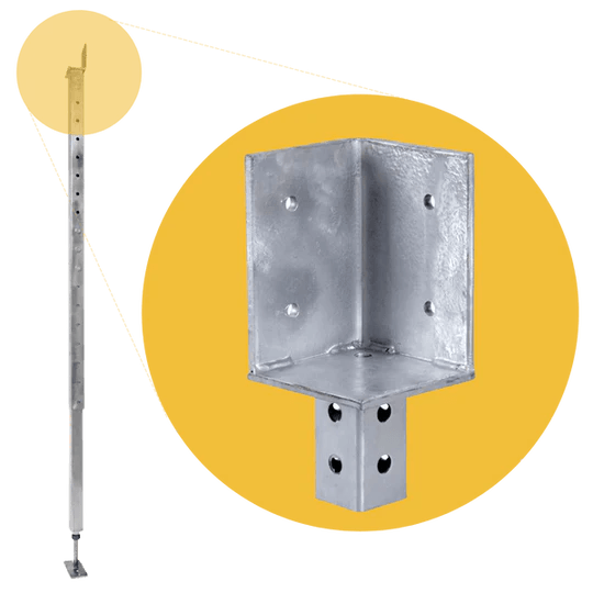 Telpost Adjustable Steel Post Support - Network Steel