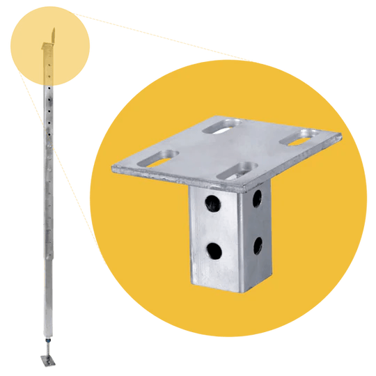 Telpost Adjustable Steel Post Support - Network Steel