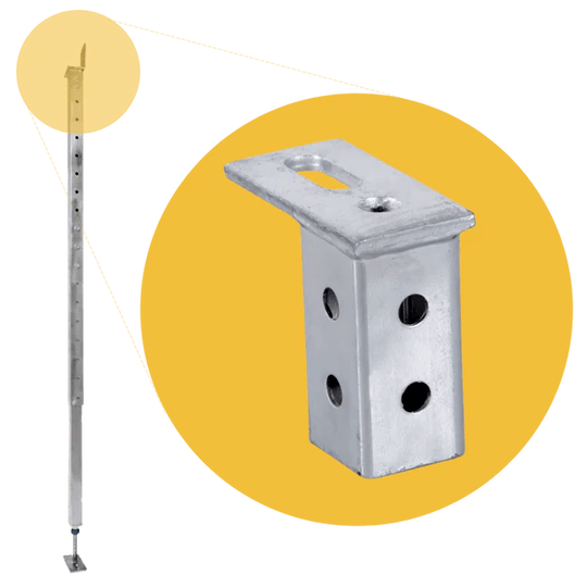 Telpost Adjustable Steel Post Support - Network Steel