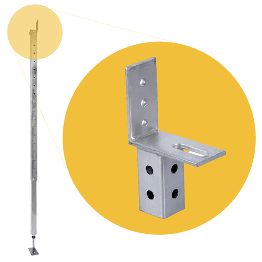 Telpost Adjustable Steel Post Support - Network Steel