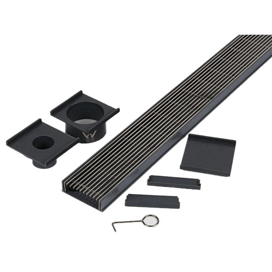 PLASTIC STRIP DRAIN KIT + SS HEELGUARD GRATE - Network Steel