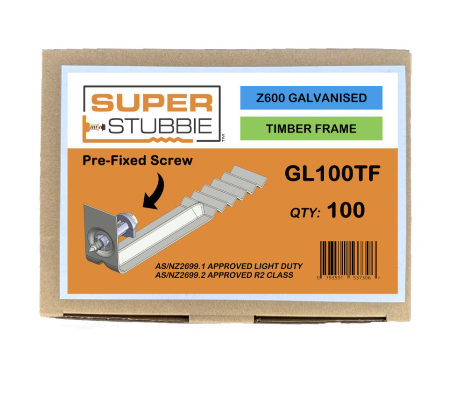 Super Stubbie Ties - Galvanised