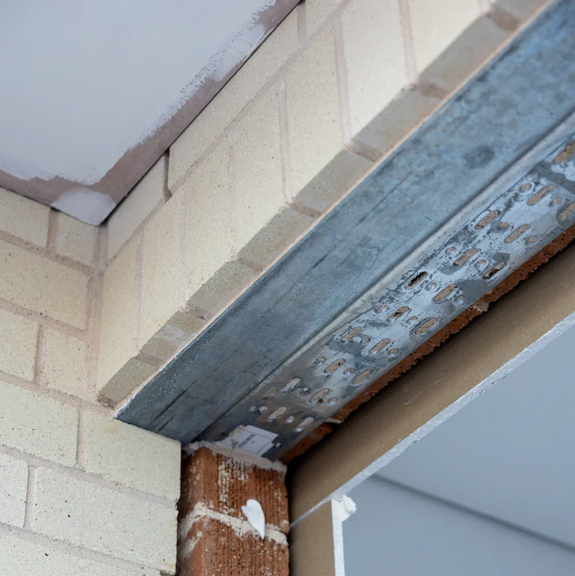 Smart Lintel™ Galvanised Steel Double Ribbed Brick Lintel - 100mm x 100mm x 6mm